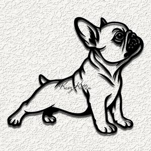 french bulldog frenchie yoga wall art home decor
