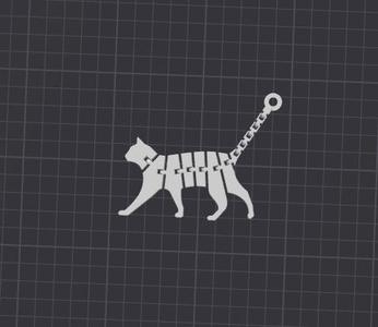 flexi cat keychain