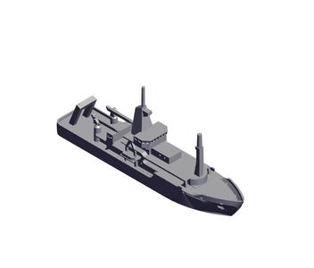 1/700 Scale USNS Melville T-AGOR-14.stl