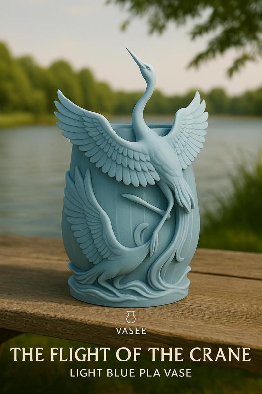Vase Art – bird organizer pot with graceful wings
