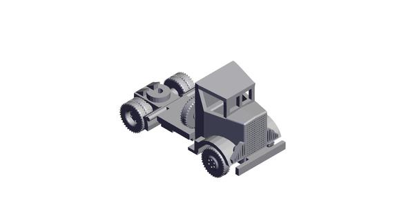 1/87 Scale Autocar U7144-T.stl
