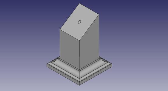 Inclined Pedestal for Busts