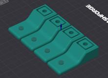 Active 2.0 pressure washer Feet - Remix With extended feet and Hole for mounting