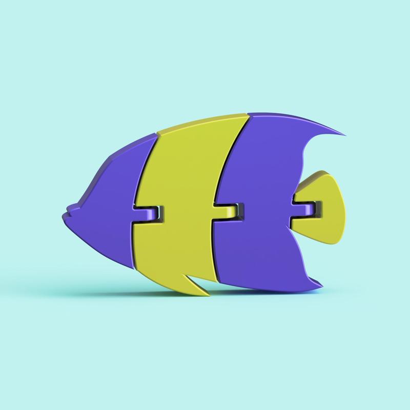 Articulated Tropical Fish