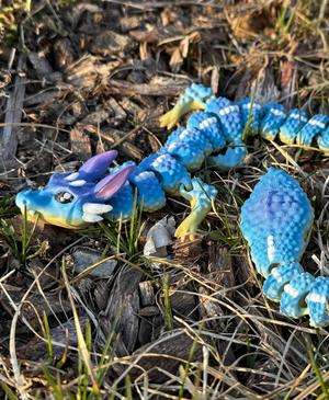 Teal Cat Creative Easter Bristlecone Dragon