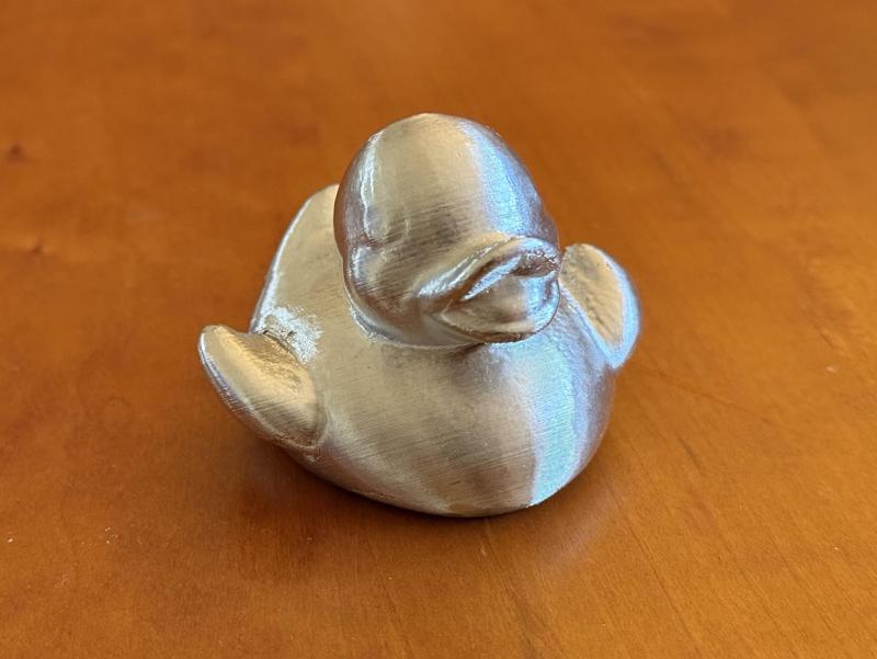Water-soluble mold for cast-metal Duck