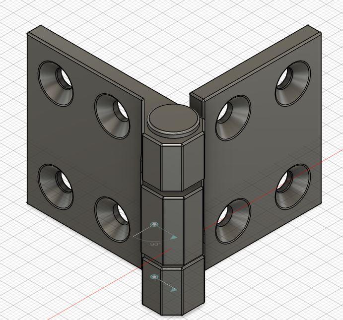 Hinge 270° 50x60x15