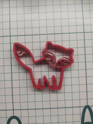 Sweet Fox cookie cutter 1