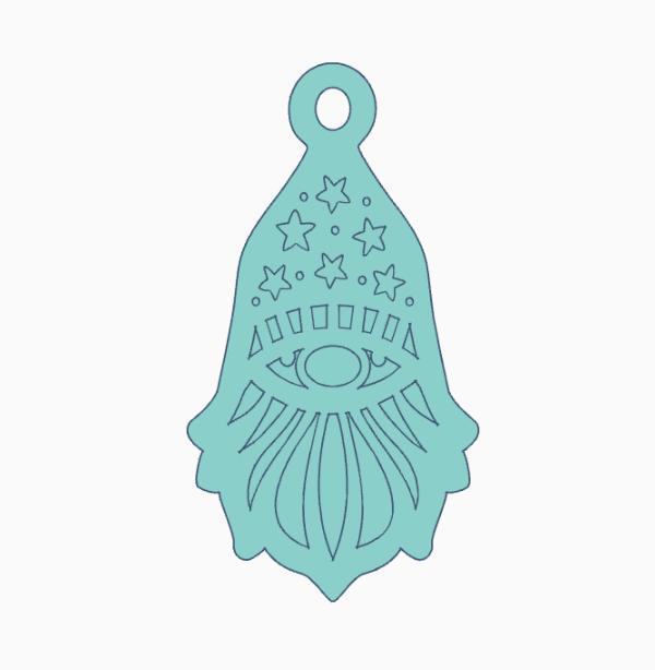 Multicolor Gnome Earring 6.stl