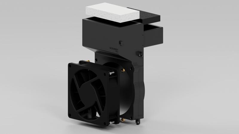 Scrubby for Bambu Lab X1C X1 P1P P1S (Chamber Filter Duct)