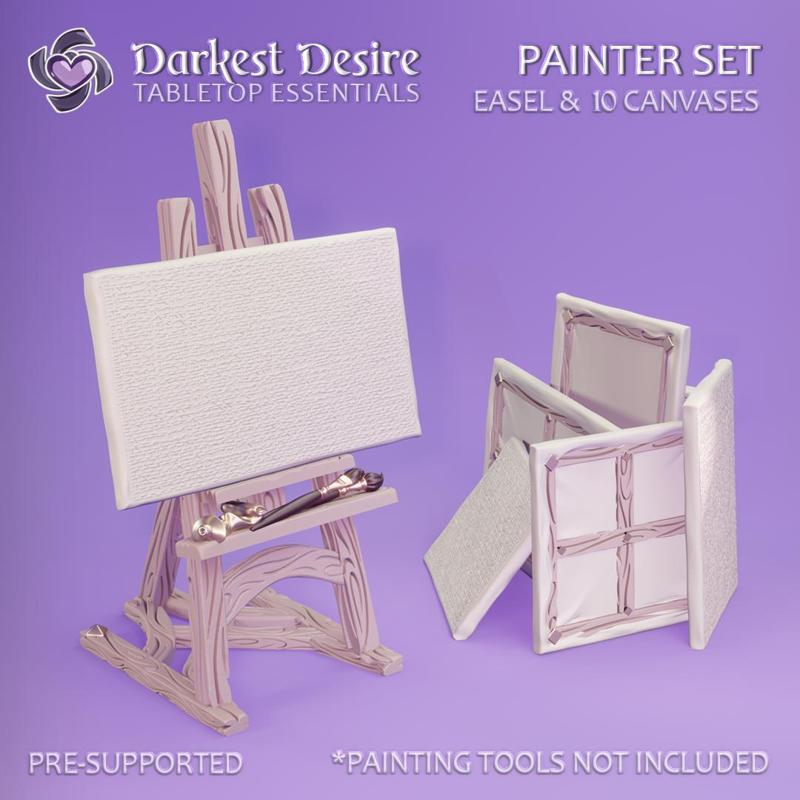 Painter Set - Easel & Canvases