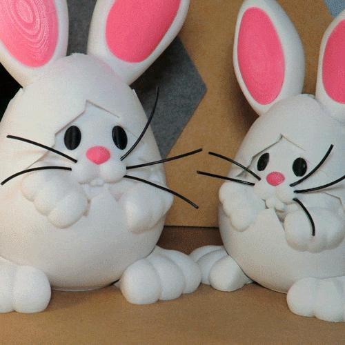 EASTER BUNNY PIGGY BANK AND CANDY BOX