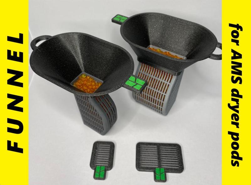 Funnel for AMS silica gel beads dry pod box