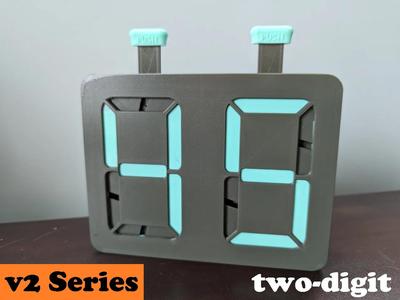 7 Segment Counter Body, v2.1, Two-Digit   