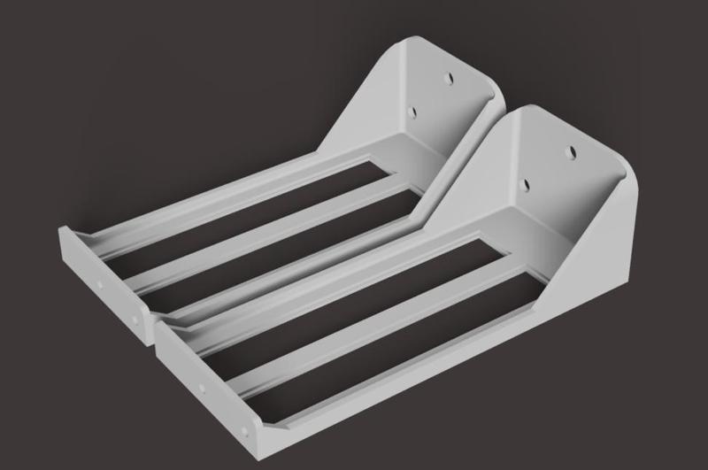 Dual PC slot mount with reinforced mounting