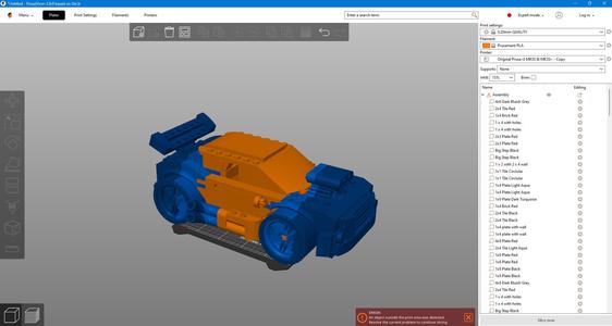 Lego creator race car