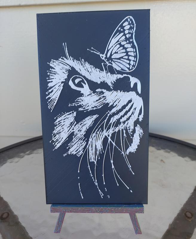 Kitty Cat with Butterfly