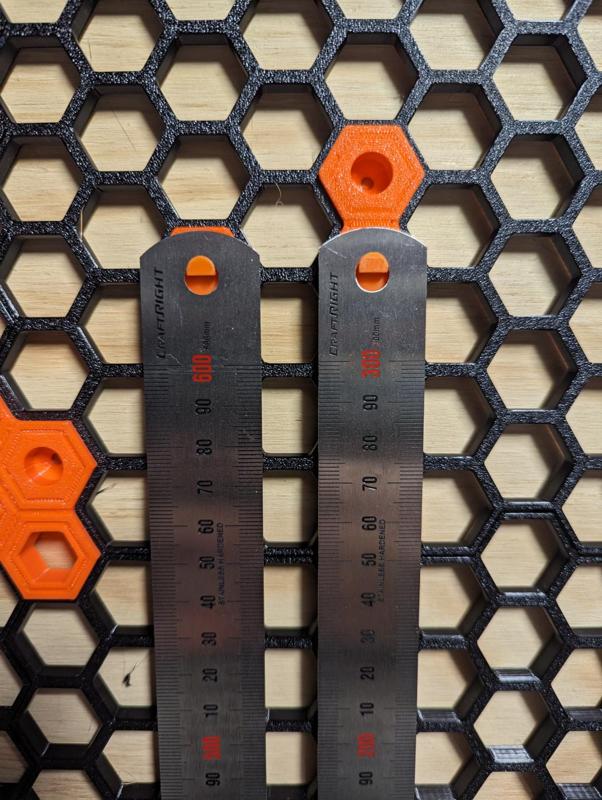 HSW Honeycomb Storage Wall - Metal Ruler Hook