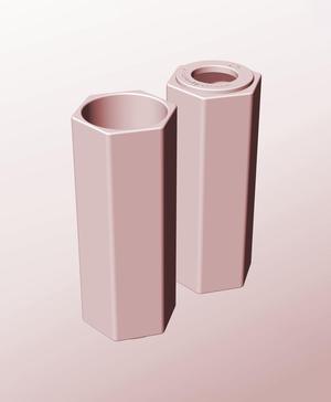 CH68-200-P Modular Stacking pierced container for home decor