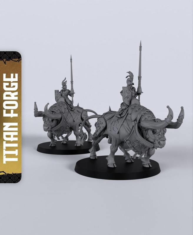 Bull Riders - With Free Dragon  - 5e DnD Inspired for RPG and Wargamers