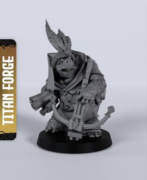 Turtoise Male Bard - With Free Dragon  - 5e DnD Inspired for RPG and Wargamers