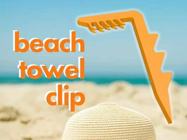 Beach towel clip V2 - keep your towel in place