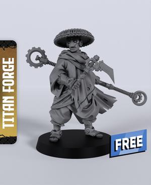 Warforged Monk A - With Free Dragon  - 5e DnD Inspired for RPG and Wargamers