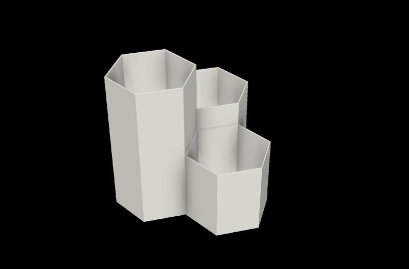 Desk organizer - Hex