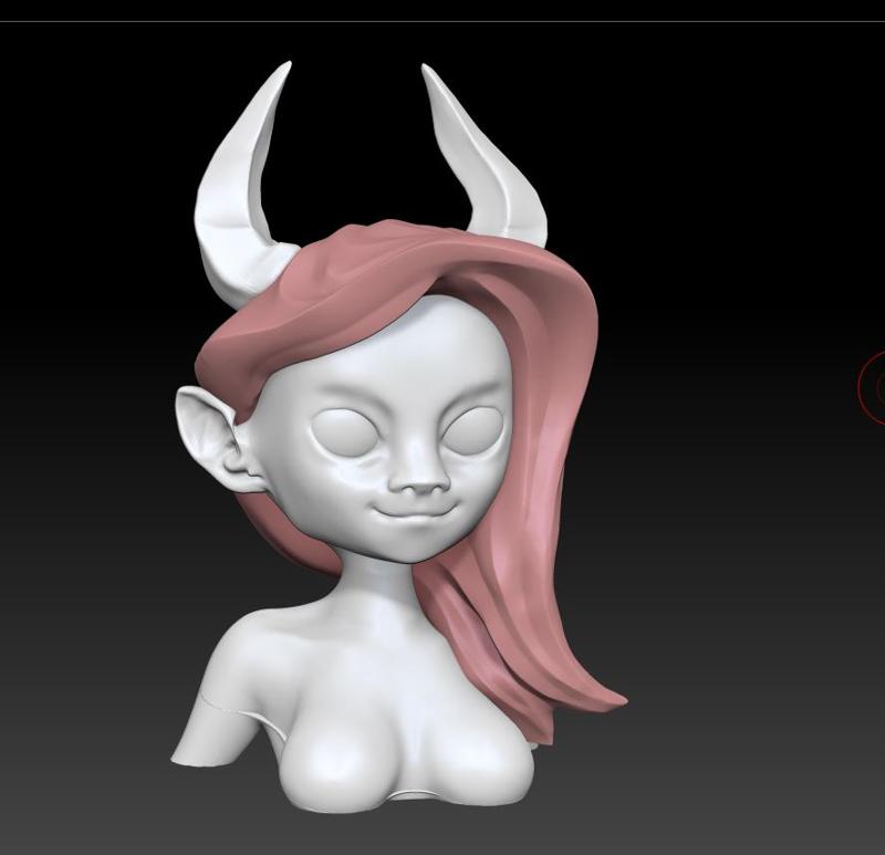 Demon Girl Bust: No supports