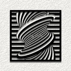 twisted optical illusion vort wall art home decortl