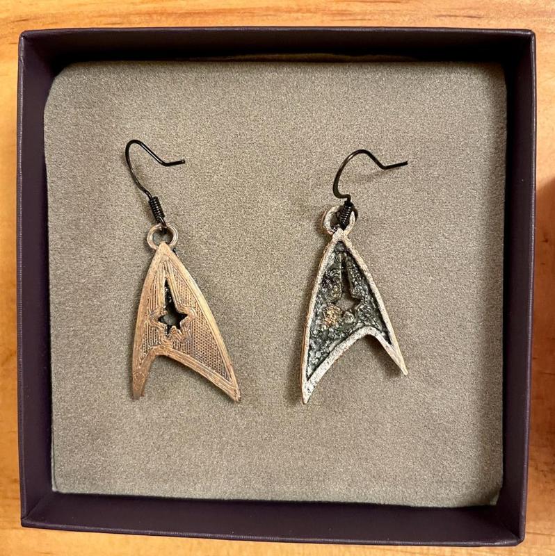 Star Trek Earrings or Pendant