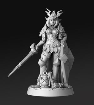 Iletia- Elven Warrior Princess - 32mm - DnD
