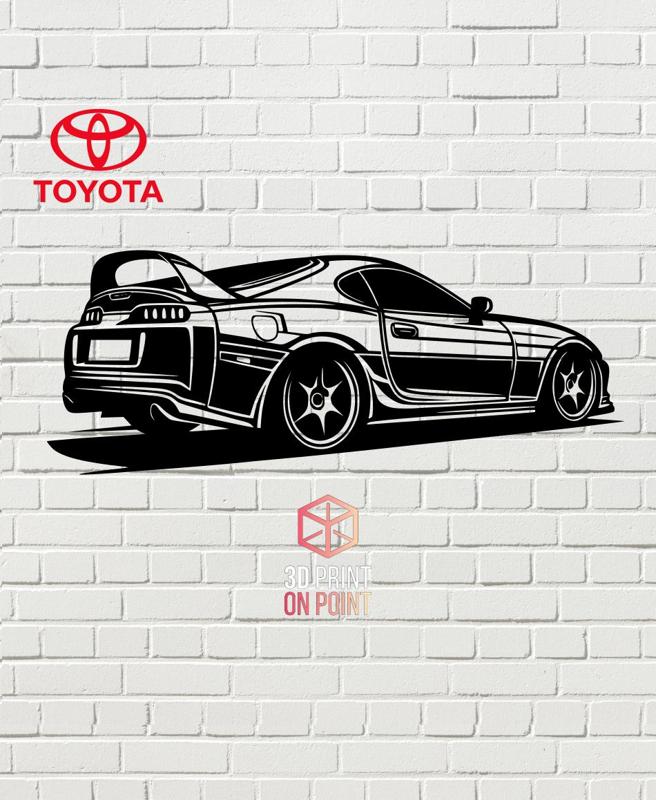 TOYOTA SUPRA MK4 - 2D WALL ART #2