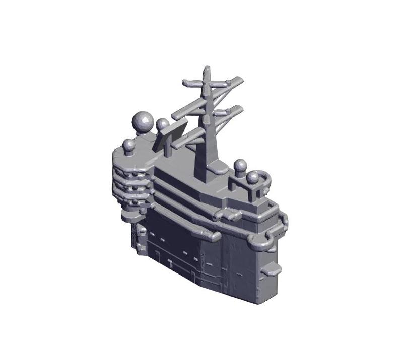 1250 Scale USS EISENHOWER CVN-69 Island.stl