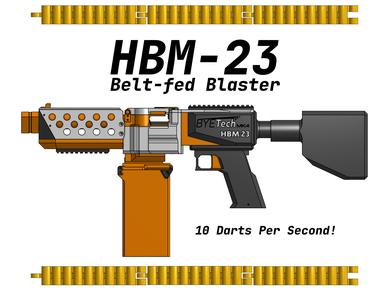 HBM-23 Belt-Fed Blaster (Nerf Homemade)