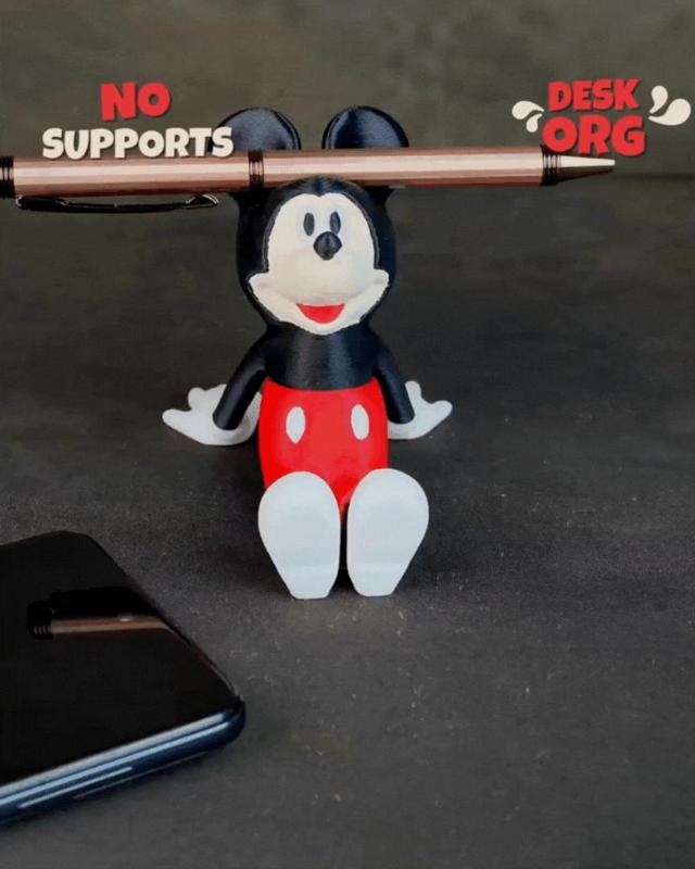 Cute Mickey Mouse Pen & Phone Holder
