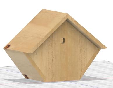 wooden big birdy house
