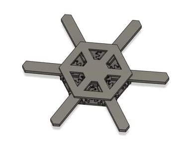 Geared Snowflake Fidget