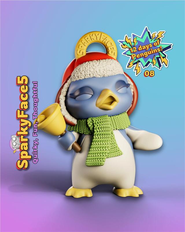 Penguin Singing Jingle Bells 8 of 12 Ornament