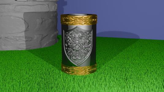 Medieval Shield Beer Can Holder