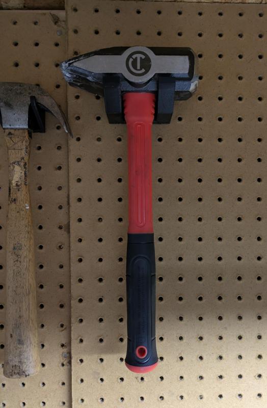 Universal Peg Board Peg System - Large Hammer Holder