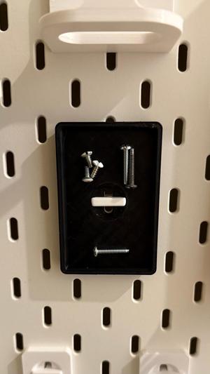 Skadis T-Clip Magnetic Screw Tray - 8x3mm magnets