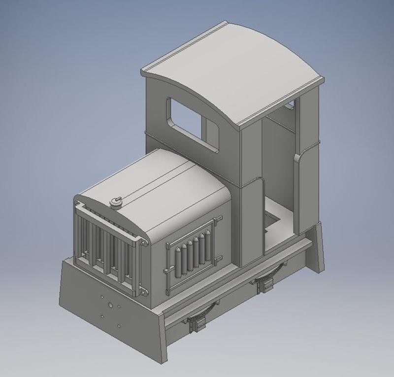 16mm scale Geminder loco with cab