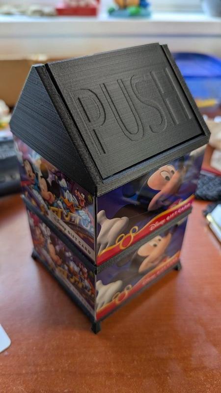 Desktop Trash Can - reusig gift cards