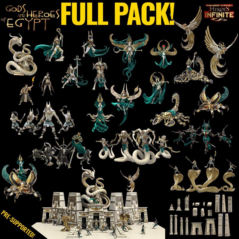 Gods and Heroes of Egypt FULL PACK! (with scenery/centerpiece)