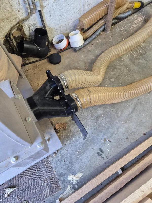 Y-Verteiler / Y-Connector 124mm to 2 x 100mm   