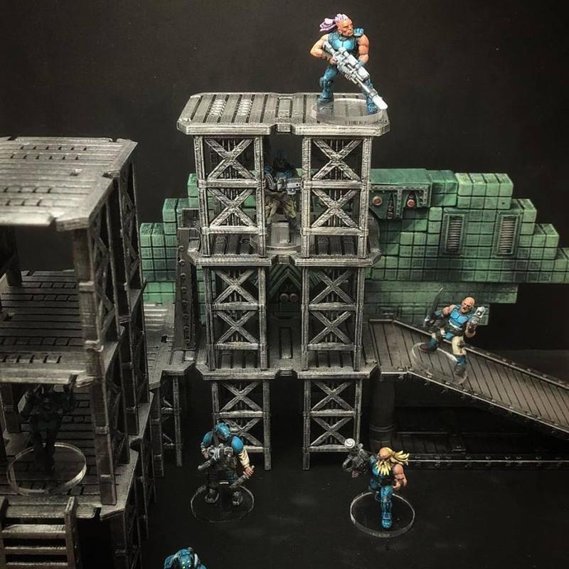 ScatterBlocks: Industrial Platforms (28mm/32mm scale)