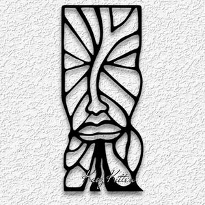 totem face wall art African cubism home decor