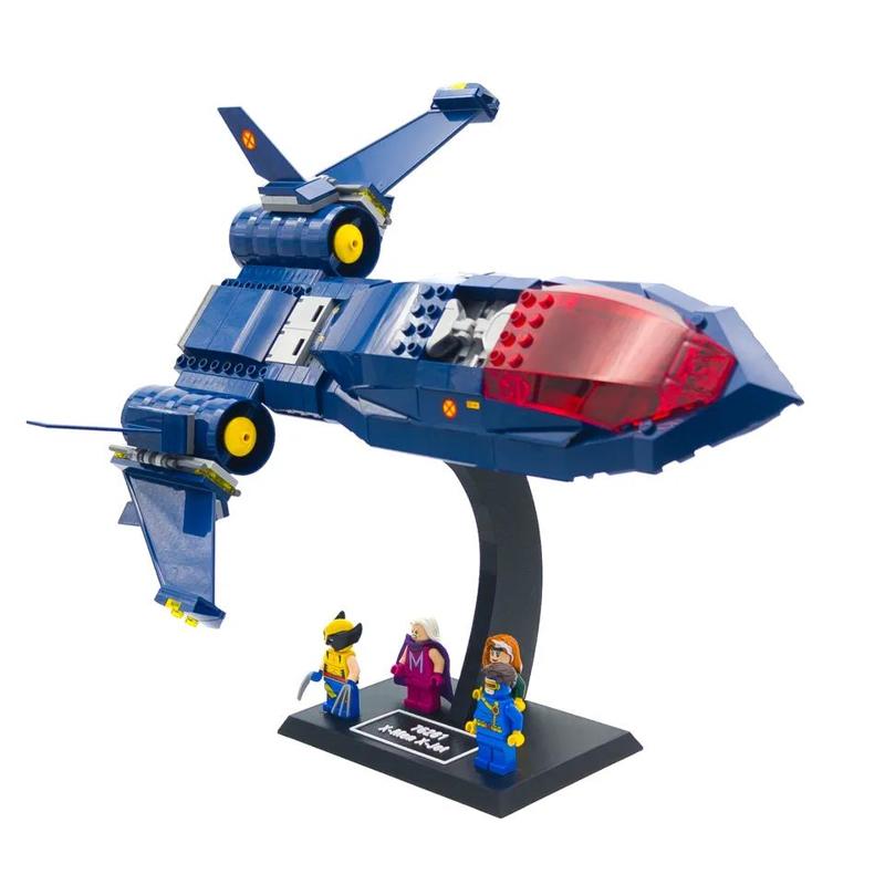 Display Stand for LEGO Marvel 76281 X-Men X-Jet / 76022 X-Men vs. The Sentinel   