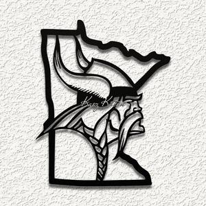 minnesota vikings football wall art home decorm logo.stl